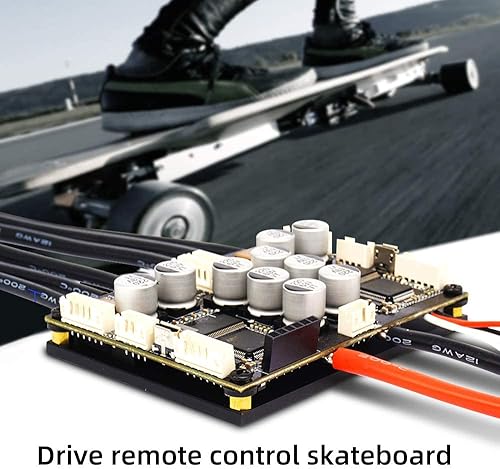 Miniatura 2 de FLIPSKY Dual FSESC 4.20 Plus (basado en ESC) con interruptor anti-parking Disipador de calor de aluminio anodizado integrado monopatín controlador