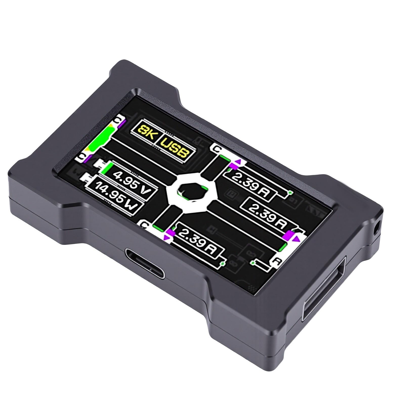 Sxhlseller Hub USB C Alimenté avec Effets Uniques, Concentrateur USB C,