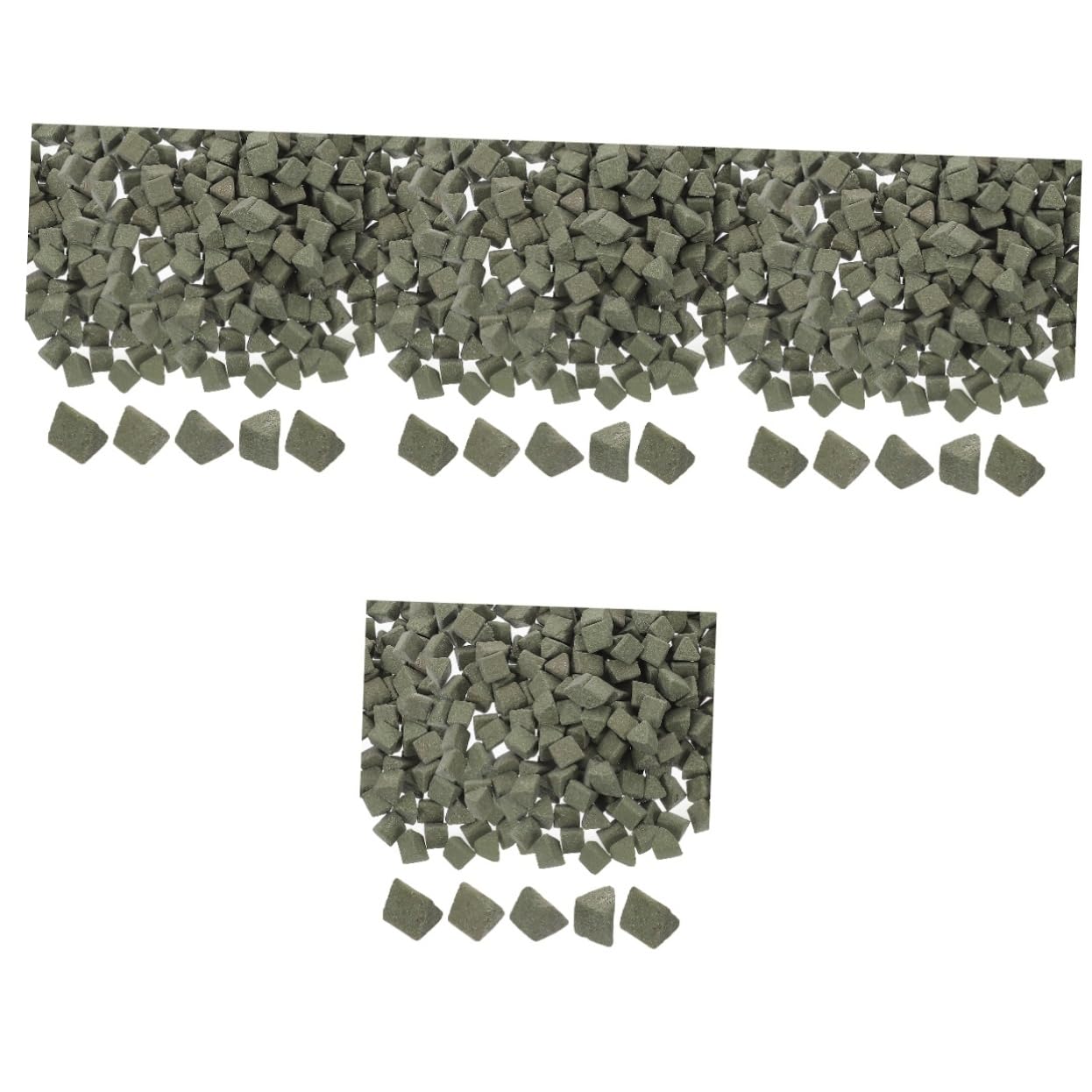 4stücke Triangular Poliermaterial Hochwertige Keramische Schleifmittel Für Vibrationstumbler Packung Für Schmuck Und Glasbearbeitung