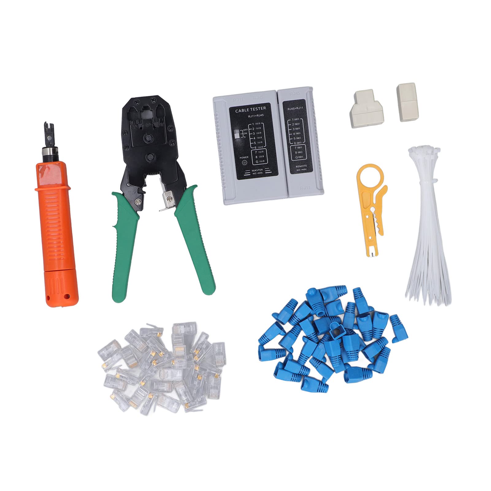 Kit Crimpatrice RJ45 per Rete, Pinze per Connettori RJ, Attrezzo