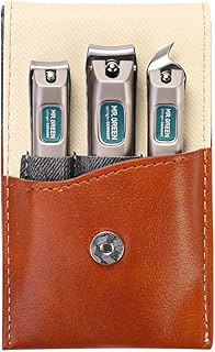 Set manicure con custodia da viaggio portatile, tagliaunghie regalo e set per famiglia, acciaio inossidabile di grado medicale (4 pezzi) (Mr-6038)