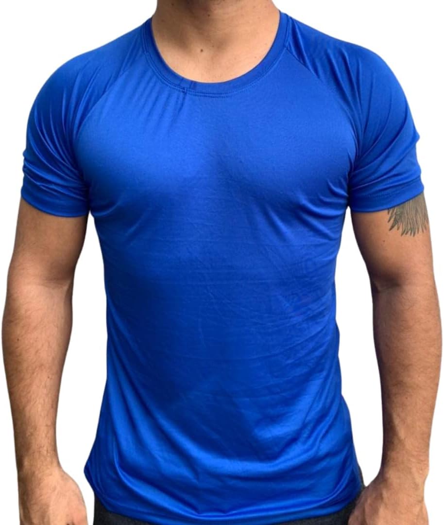 Camiseta Esporte Treino Academia Básica Masculino 100% Poliéster