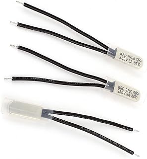 Aexit 3 Pcs Outlets & Accessories KSD9700 80 Celsius Normal Close Bimetal Outlet Switches Temperature Switch