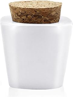 Porcelain Material Nail Art Acrylic Dappen Dish Liquid Powder Container Case Bottle Holder White Pack of 1, HJ-NAPB004-White