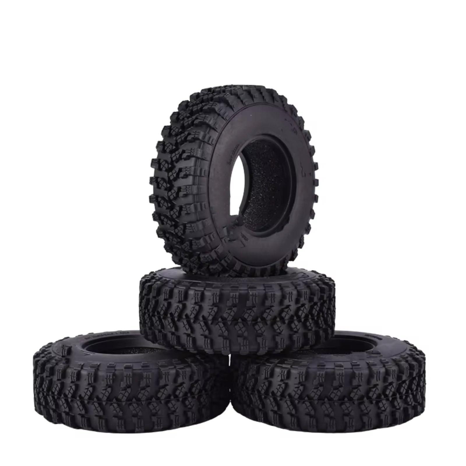 Neumáticos Coche RC Compatible con Traxxas para Redcat para SCX10 para AXIAL TF2 1/10 Piezas para Coche RC Crawler 4 Neumáticos De Goma AUSTAR AX-8020 De 1,9 Pulgadas Y 105 Mm