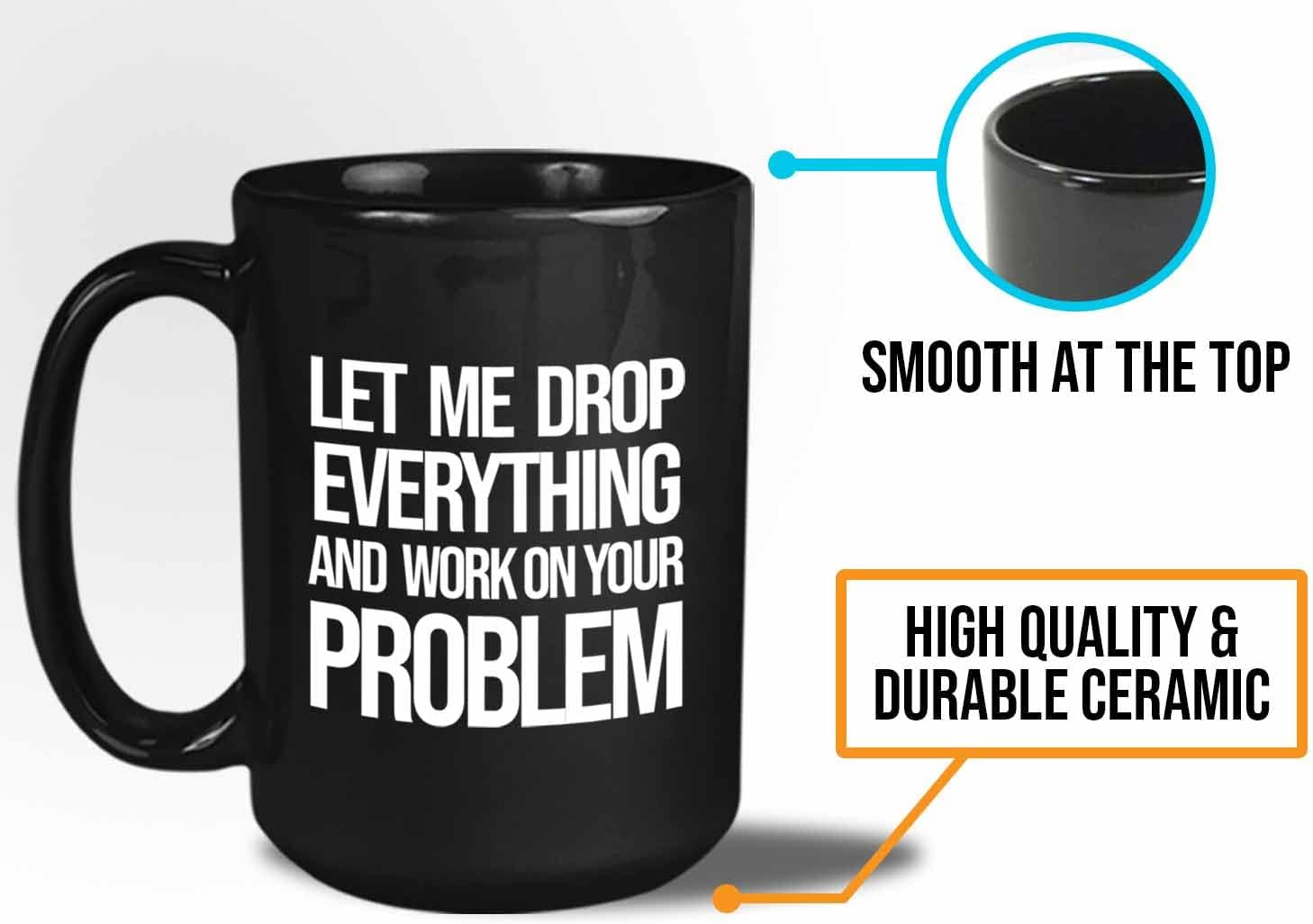 Bubble Hugs Let Me Drop Mug 15oz Black - Friendship Coffee Mug, Soulmate Coffee Mug - Bestfriend Friendship Soul Sister Unbiological Siblings