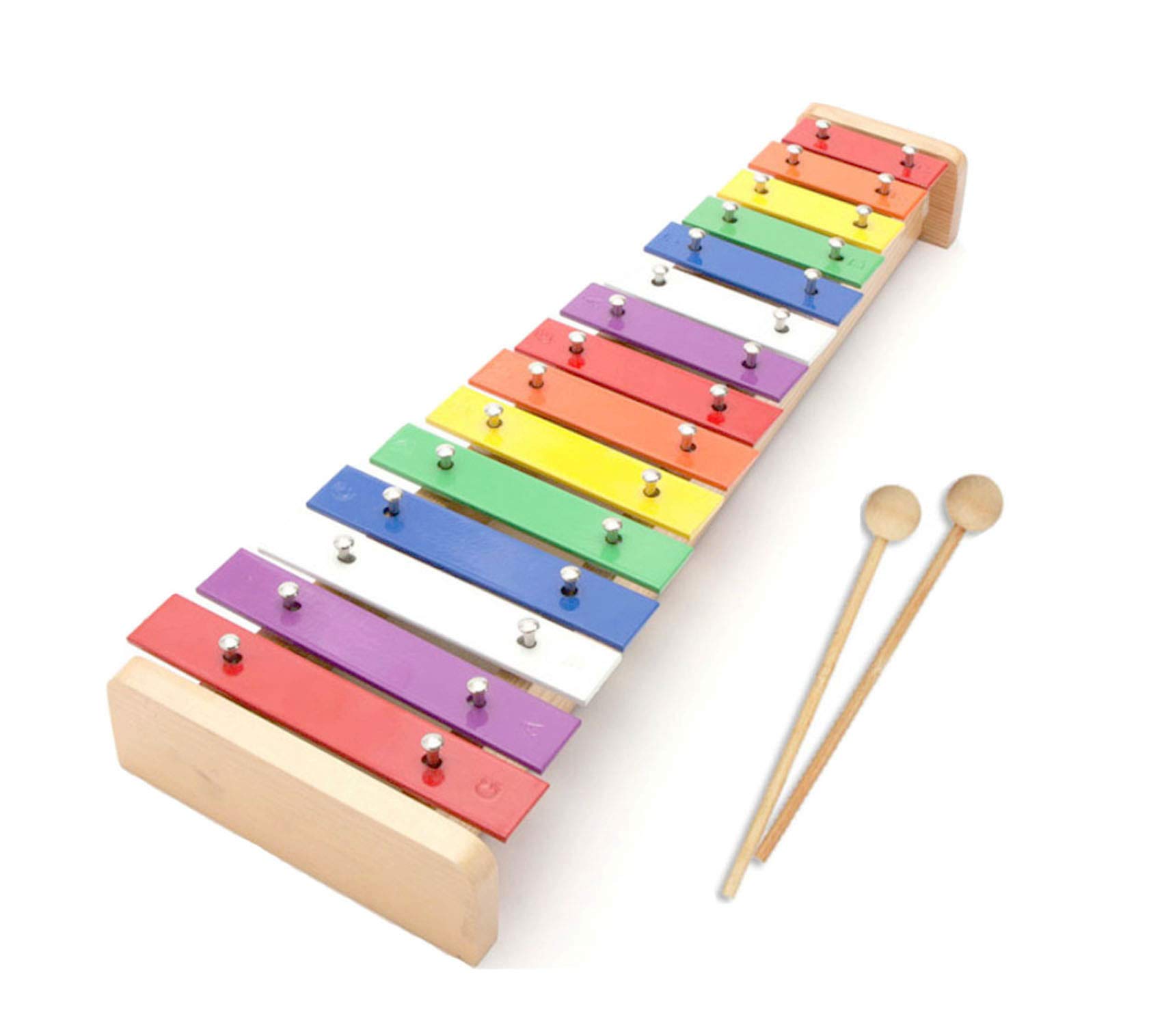 Dreams-Mall Wooden Xylophone Glockenspiel with 15 Tones