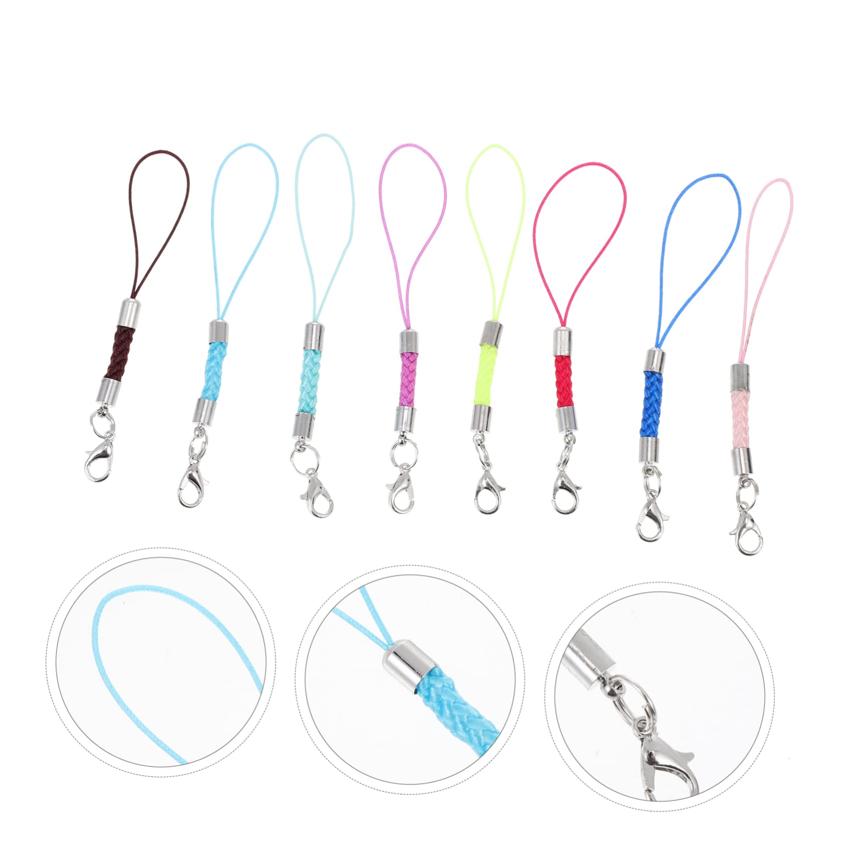 DOITOOL 120 Piezas Cordón Trenzado Para Teléfono Decoración De Mano Cordón Para Teléfono Móvil Decoración De Cámara De Teléfono Inteligente Accesorio Para Teléfono Móvil Teléfonos Móviles