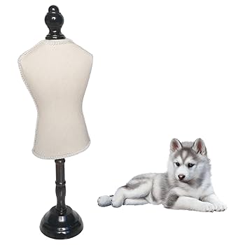 犬服用トルソー 5体セット 木製台座付き 犬服用トルソー 5体セット 木製台座付き ドッグデニムトルソー