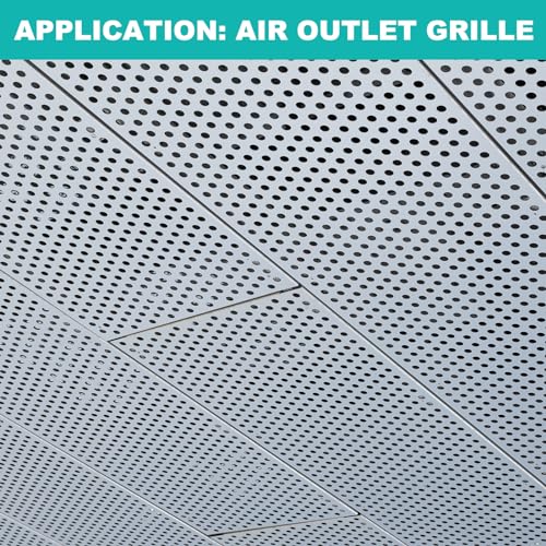 Paravent décoratif et grille de ventilation design en tôle perforée inox pour aménagement intérieur