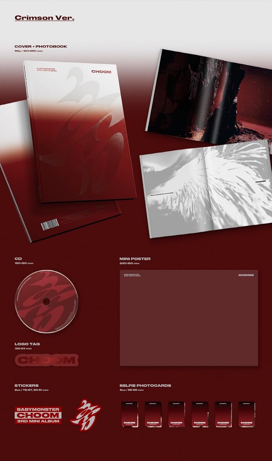 BABY MONSTER CHOOM 3rd Mini Album 3p Set (3photobooks)