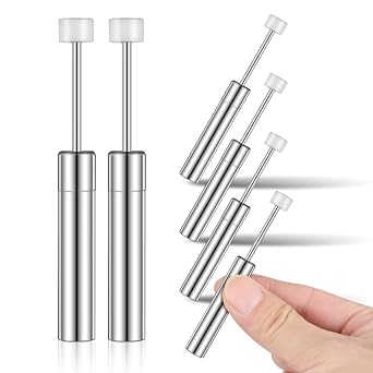 Unomor Soft Close Damper 55-59N Hydraulic Quiet-Close Mechanism for Trash can Lids 6-Pack Universal Lid Support Hinge for Smooth Silent Operation in Kitchen and Office
