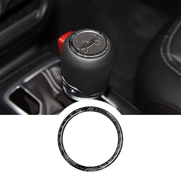 RUIANTE Gear Shift Panel Ring for Jeep Wrangler JL JLU 2018-20251pc Black