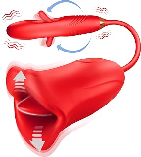 Oral Sex Toy with 10 Kissing Patterns, Vibrations and Flapping Dildo Vibrator, Adult Sex Toys Women Sex Toy Tongue Clitoral Vibrators Adult Toys, Female Sex Toys Couple Sex Toys