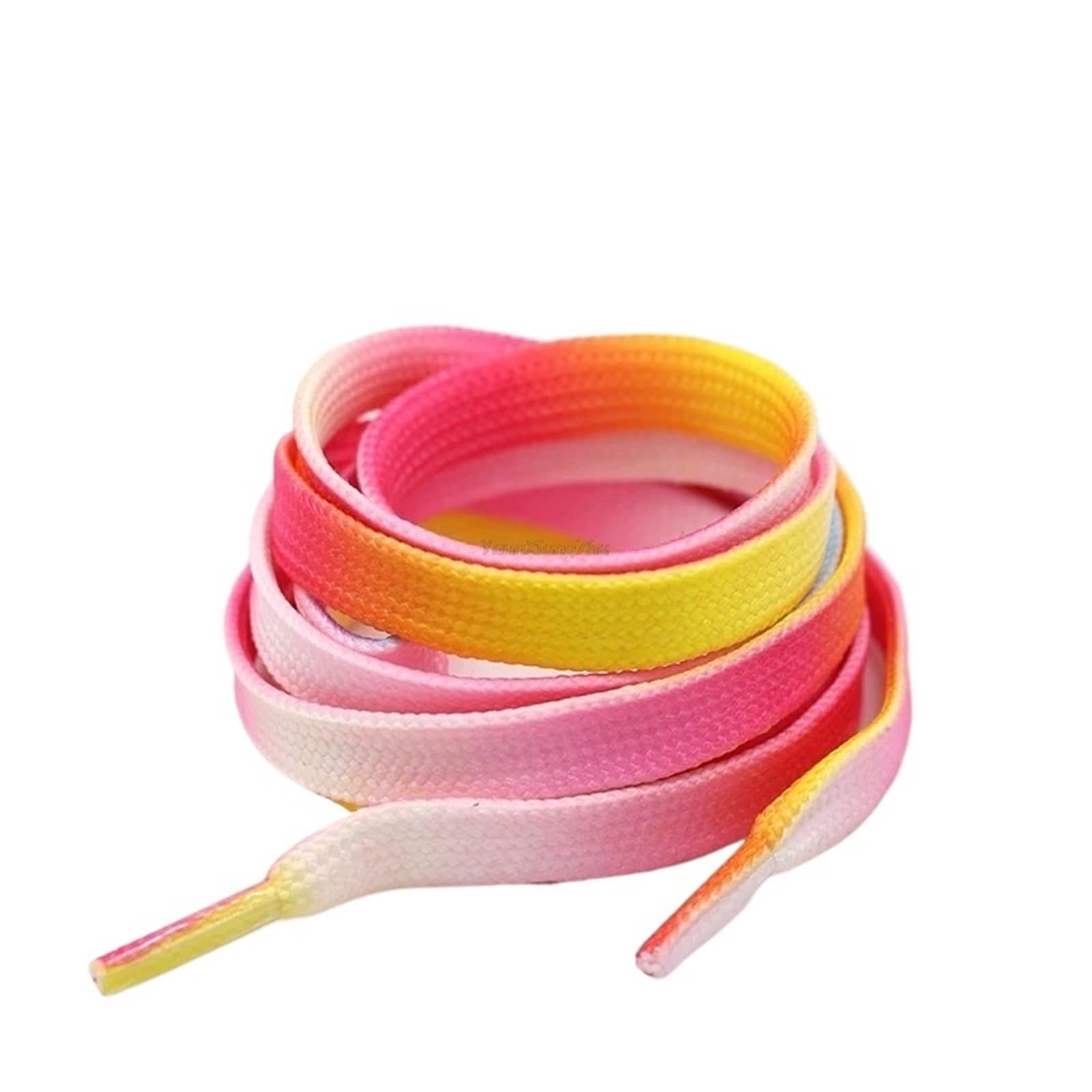 5 Paar bunte flache Schnürsenkel mit Regenbogen-Farbverlauf for High-Top-Canvas-Sneaker-Schnürsenkel Für Sneaker