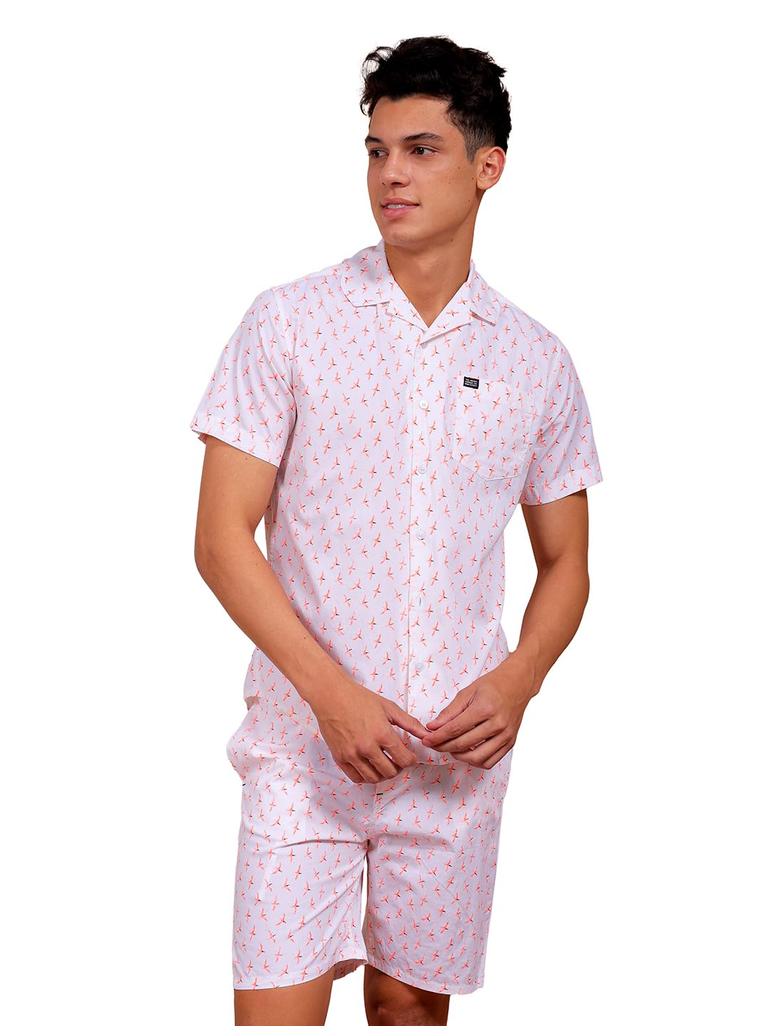 the indian garage co Men Cotton Slim Fit Checkered Boxers Lounge Pyjama Set-picture-40