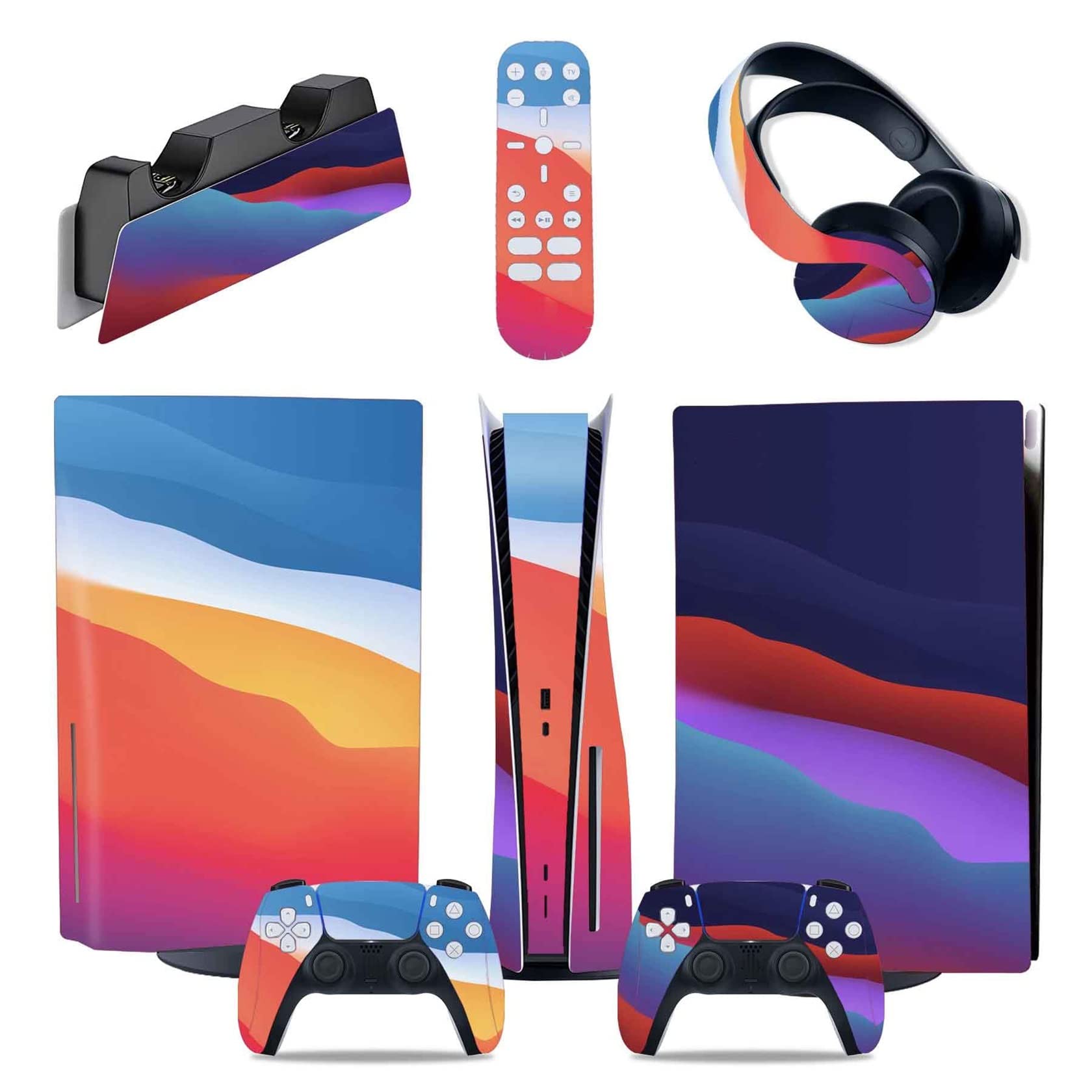 Amazon.co.jp: PS5本体 ディスク版＆デジタル版用 ステッカー ビニール 