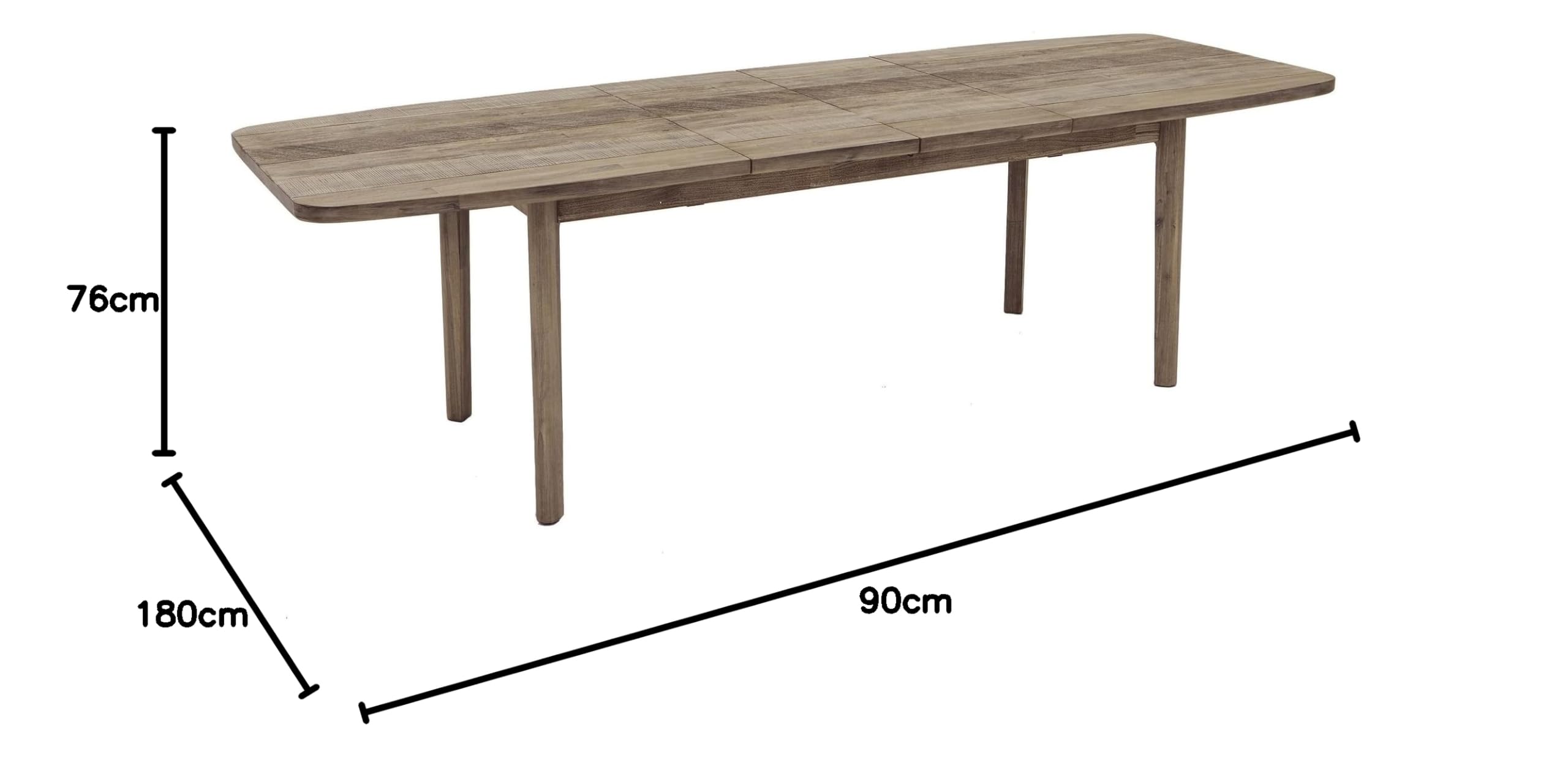 Atmosphera Table à Manger Extensible Bois d'acacia Banila Naturel