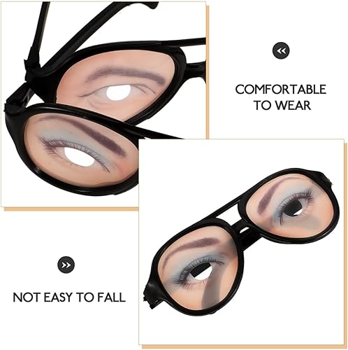 Miniatura 4 de TOYANDONA Divertidos gafas de disfraz de ojos para Halloween, accesorio de fiesta del día de los tontos, 8 piezas (patrón aleatorio)