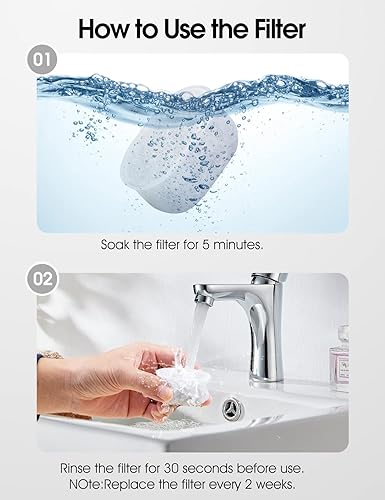 Miniatura 3 de 4 Pack Replacement Filters, 71oz/2L Pet Water Fountain, Super Quiet Cat Water Dispenser