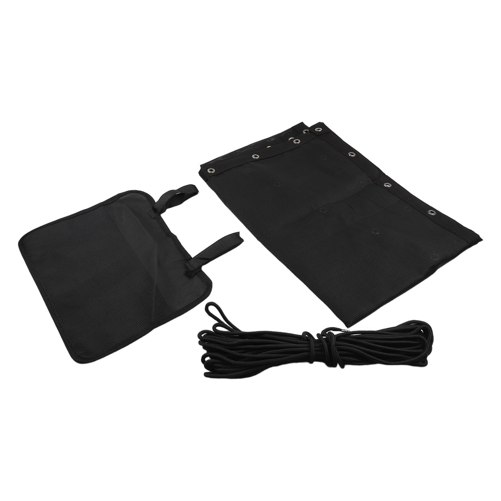 Tela de repuesto para columpio colgante de textileno, 64 x 197 x 23 cm, color negro, funda de asiento resistente a la intemperie con cuerda y bolsillo lateral para jardín y terraza