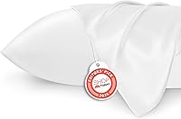 Vista 33 de Bedsure - Juego de fundas de almohada de satén tamaño king, 2 unidades - Fundas de almohada gris plateado para cabello y piel con cierre de sobre