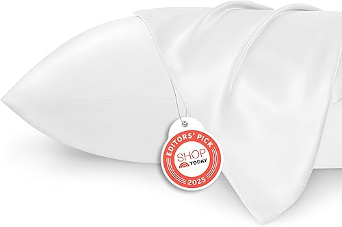 Vista 33 de Bedsure - Juego de fundas de almohada de satén tamaño king, 2 unidades - Fundas de almohada gris plateado para cabello y piel con cierre de sobre