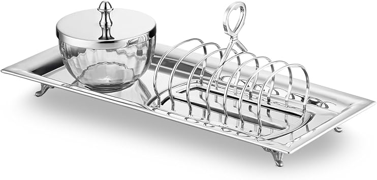 Jumbo Alula Bread Service Silver