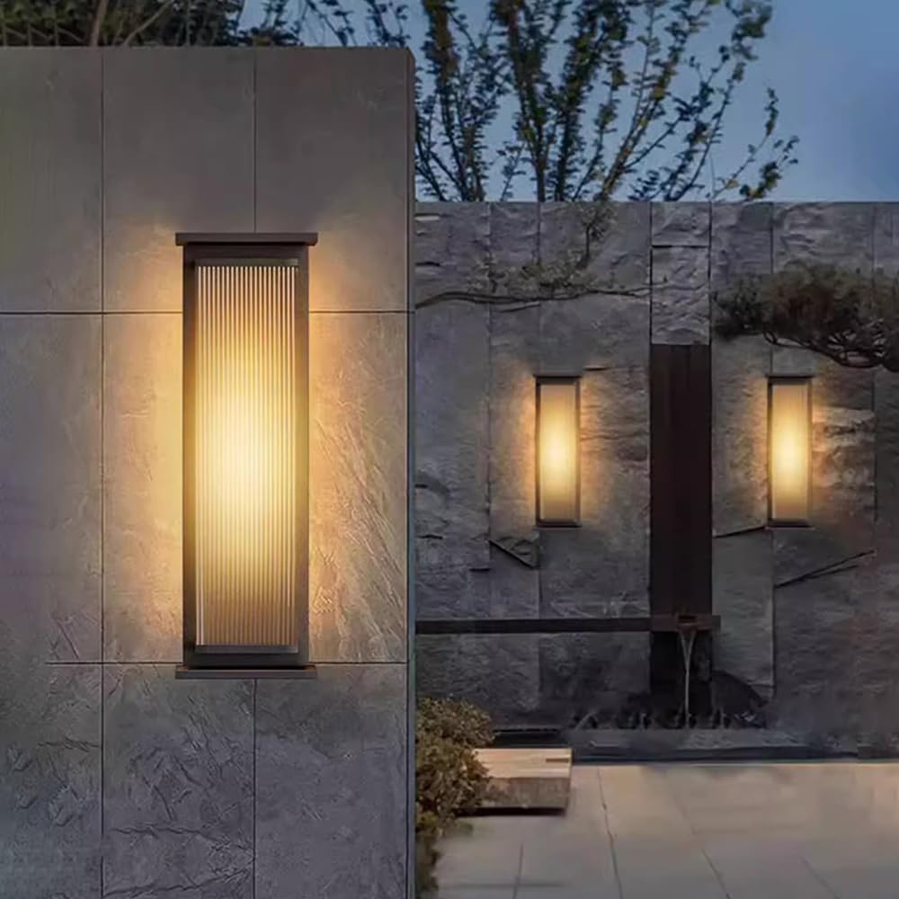 Zewnętrzna lampa solarna retro - wodoodporna latarnia LED IP65 na werandę, patio, ogród i garaż (50 cm)