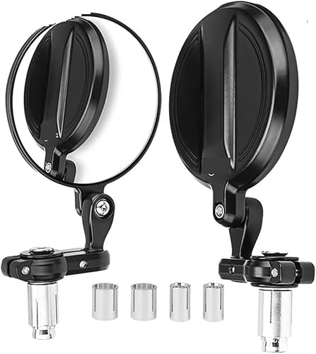 Miniatura 3 de Espejo de motocicleta compatible con MT07 MT09 R1 R3 compatible con Cafe Racer CB125R CBF125 Z900 Z750 Scooter Espejo de bicicleta (color  paquete