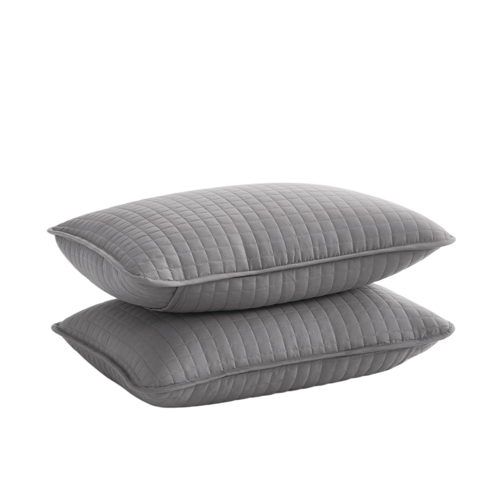 Set di 2 federe decorative grigie grandi da 20"x36" for cuscini king size
