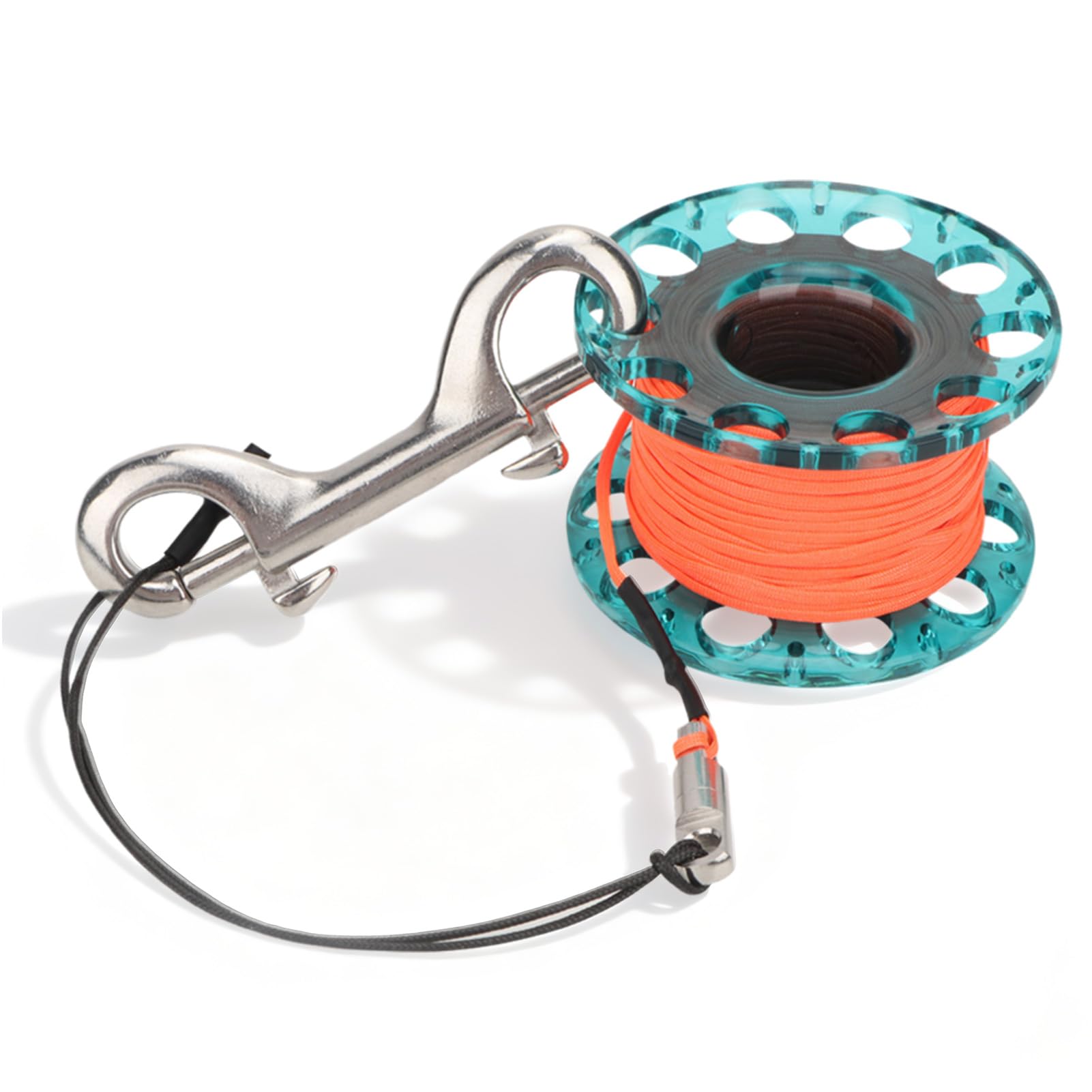 Agatige Bobina da Dito per Immersioni, Bobina da Immersione con Mulinello 30m di Plastica Resistente per Lo Snorkeling Mulinello da Sub Accessorio Subacqueo(Blu)