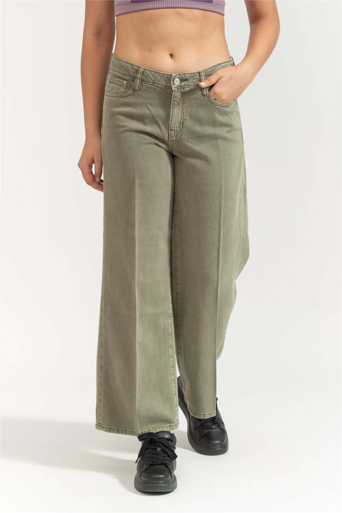 Guess Sexy Palazzo Çok Renkli Palazzo Fit Pantolon, W5RA96WFD53