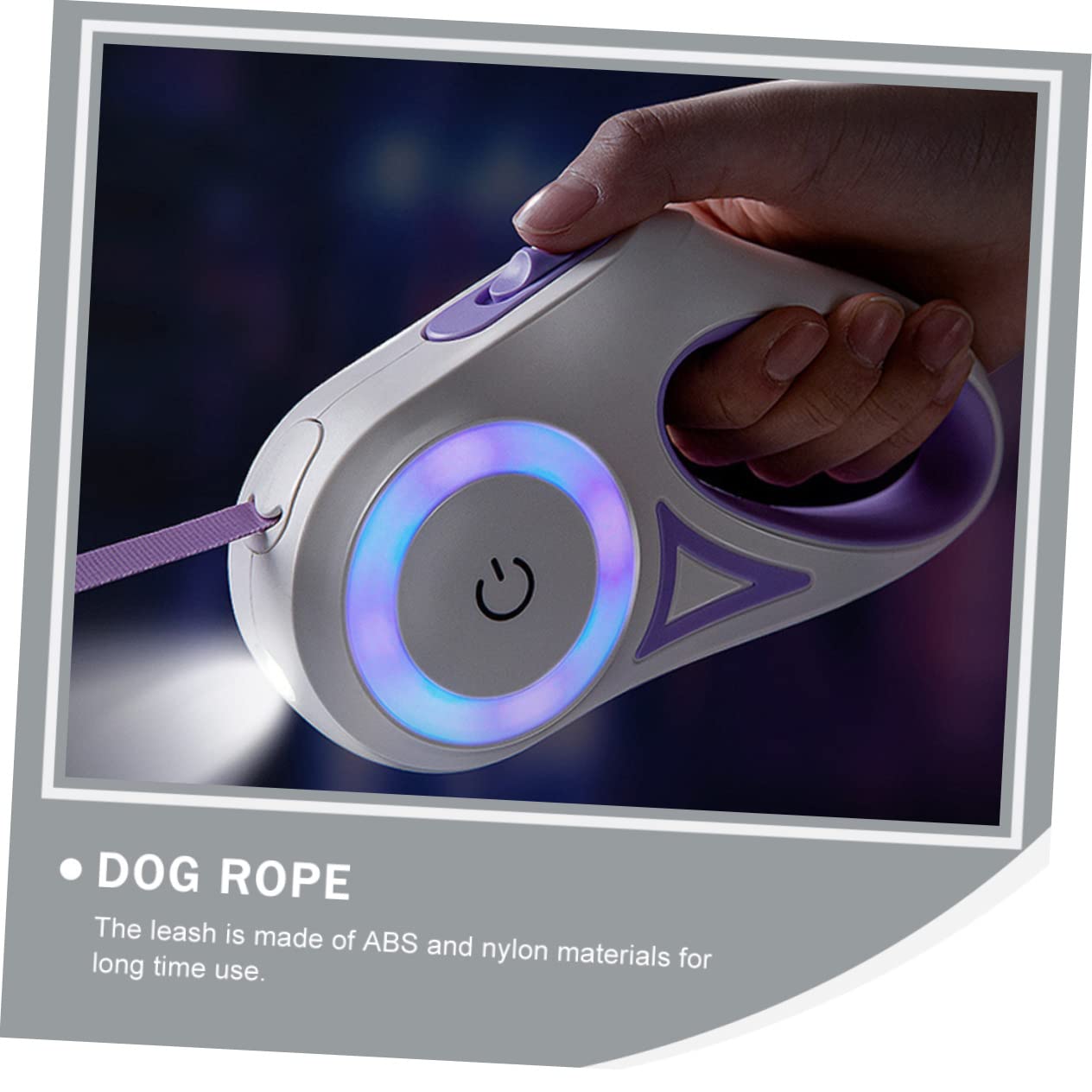 UPKOCH Guinzaglio Retrattile per Cani Luce LED e Impugnatura Antiscivolo Confezione da 2