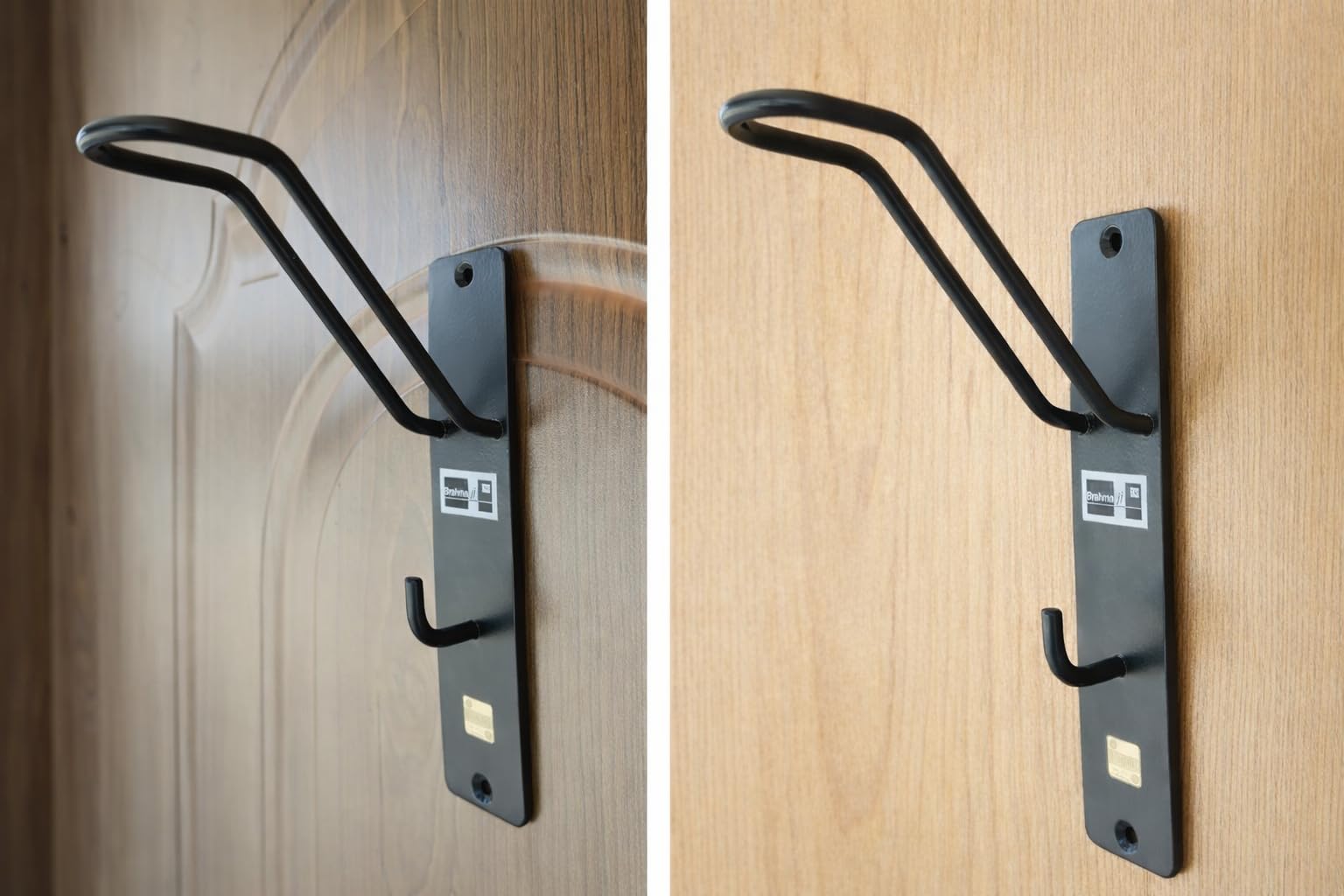 Brahmaji Brand Helmet Holder Wall mountable Helmet Hanger Multipurpose ID Card Office Bag Keys Laptop Bag Hanger (Pack of 2) Helmet Inner Soft Material Friendly 2026 Model