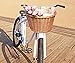 Colorbasket 01563 Adult Front Handlebar Wicker Bike Basket, Leather Straps, Natural Color