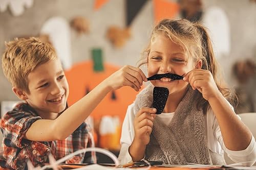 Vista 107 de 10 hojas de espuma con purpurina para manualidades, papel de cartulina A4, papel adhesivo autoadhesivo para construcción de Navidad, álbum de Azul