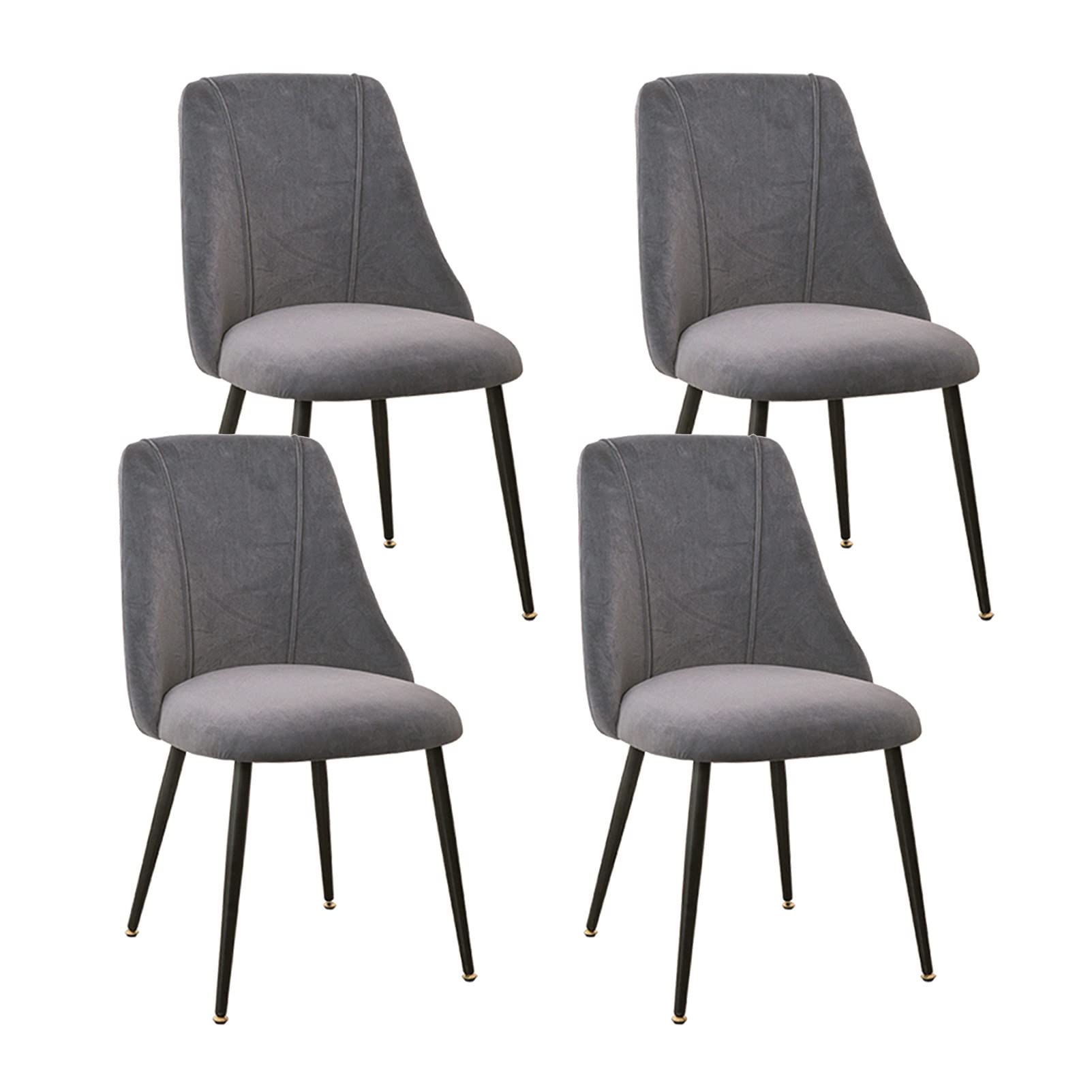 ダイニングチェア ブラック ベルベット生地 椅子 チェア Amazon｜ブラックメタルレッグ付きベルベットダイニングチェア