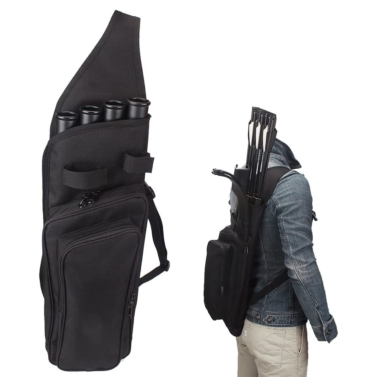 Faretra Per Frecce | Portabile E Regolabile | Grande Capacità | Per Tiro Con L'Arco E Caccia - Foto 6