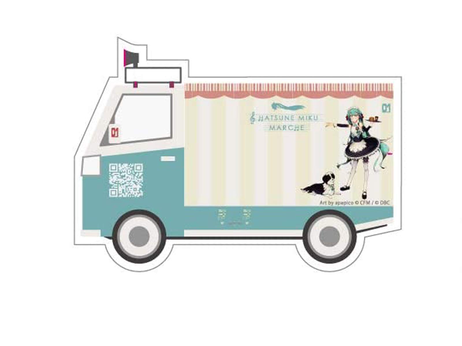 Amazon.co.jp: ダイハツ 初音ミク MIKU IN CAR ステッカー 3枚