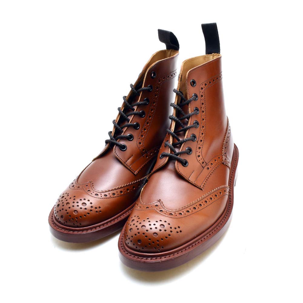 ゴ*ロ様 トリッカーズ　UK 6-5 ブーツ Trickers（トリッカーズ）ロガーブーツM6870/ブラウン/状態