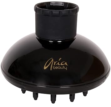 Aria Beauty Blow Dryer Diffuser - Attachment for Curly and Wavy Hair Types - Durable High-Temperature Resistant Plastic - Fits Most Blow Dryers - 1 pc