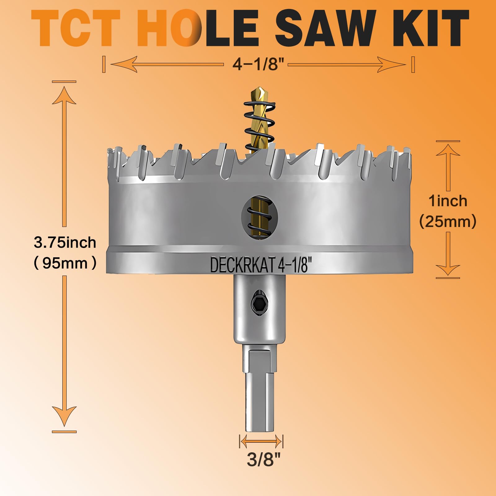 TCT Hole Saw - Cut Metal, Stainless Steel & More -2