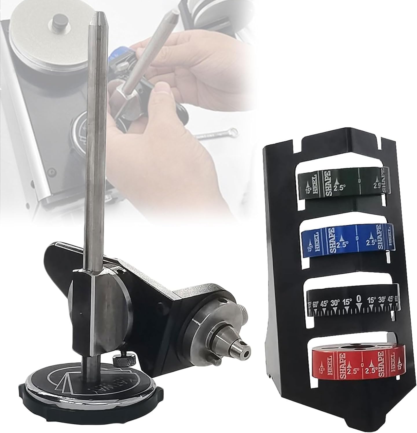 YXZQLOZ CNC engraving machine grinding angle device with angle ring and bracket