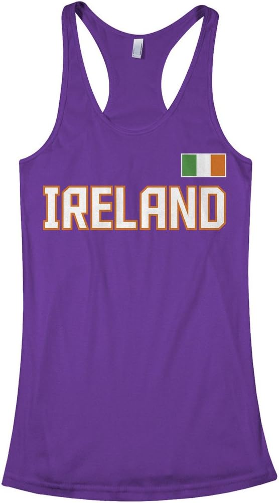 Threadrock Women's Ireland National Pride Racerback Tank Top