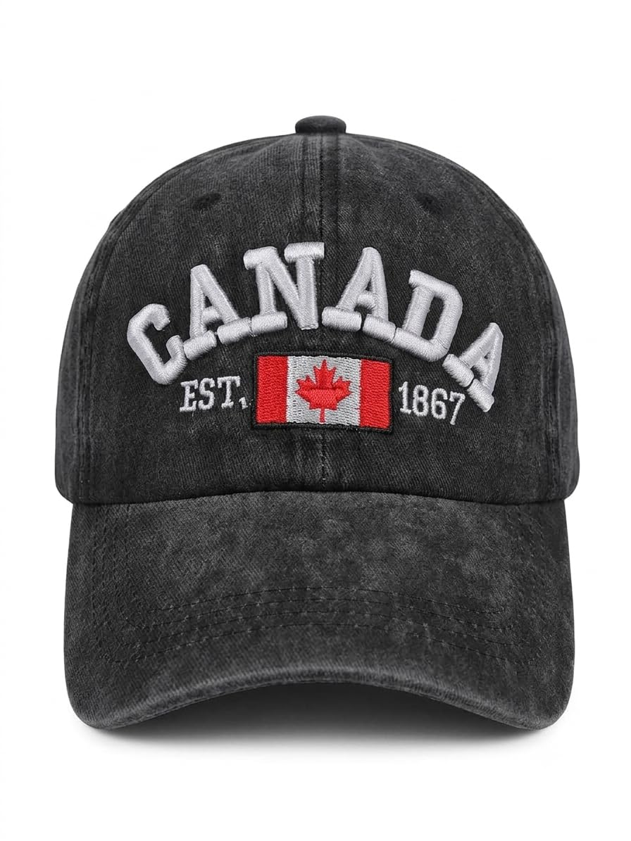 Generic ANMOL Canada Est. 1867 Distressed Cotton Baseball Cap - Image 1