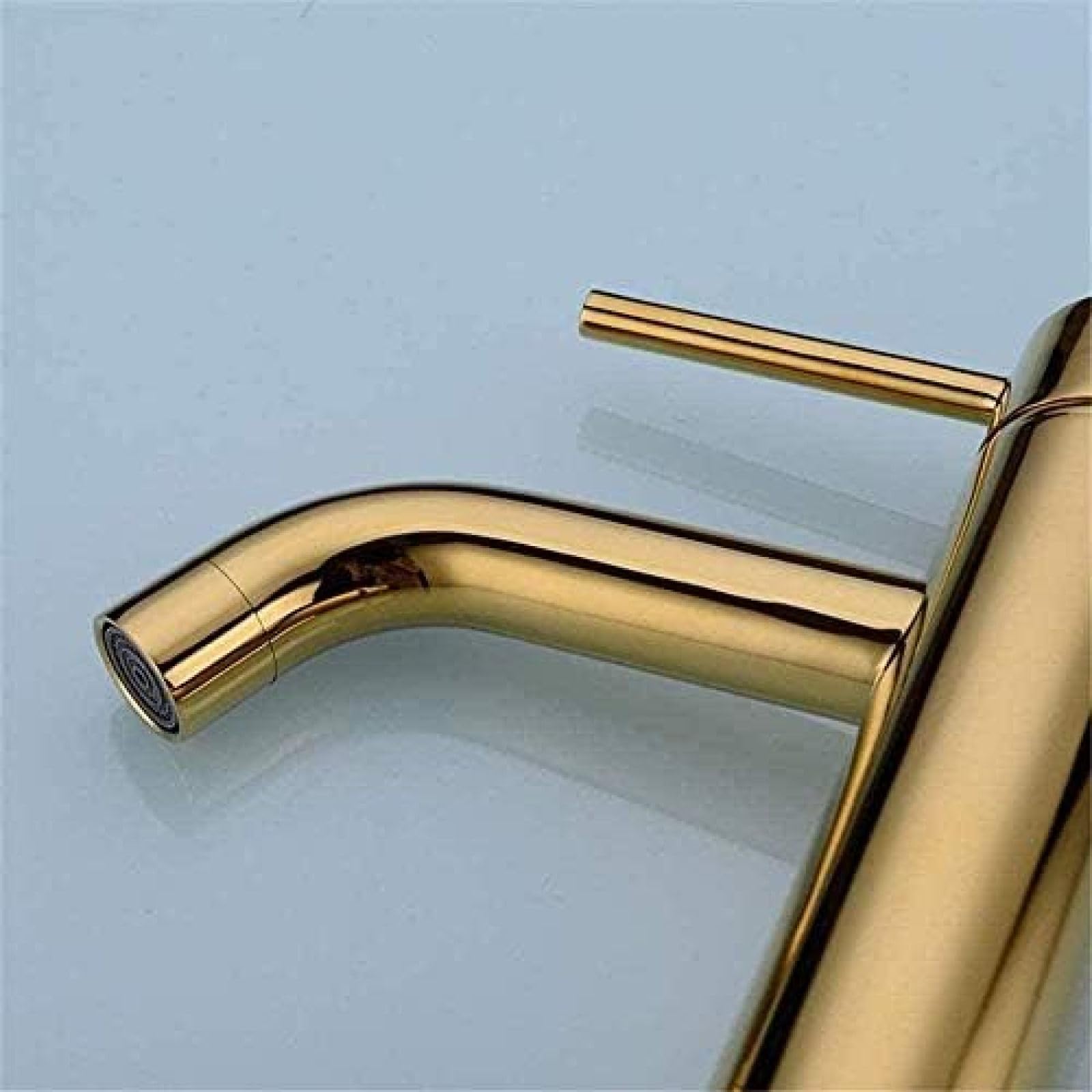 Grifo Grifo de Cocina Grifo de Cocina Nuevo Oro Grifos de Lavabo Monomando Mezclador frío y Caliente Grifo de Lavabo Grifo de Cocina de Agua Accesorios de baño