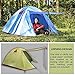 WEANAS Professional Backpacking Tent 2 3 4 Person 3 Season Weatherproof Double Layer Large Space Aluminum Rod for Outdoor Family Camping Hunting Hiking Adventure Travel (Green, 3-4 Person)