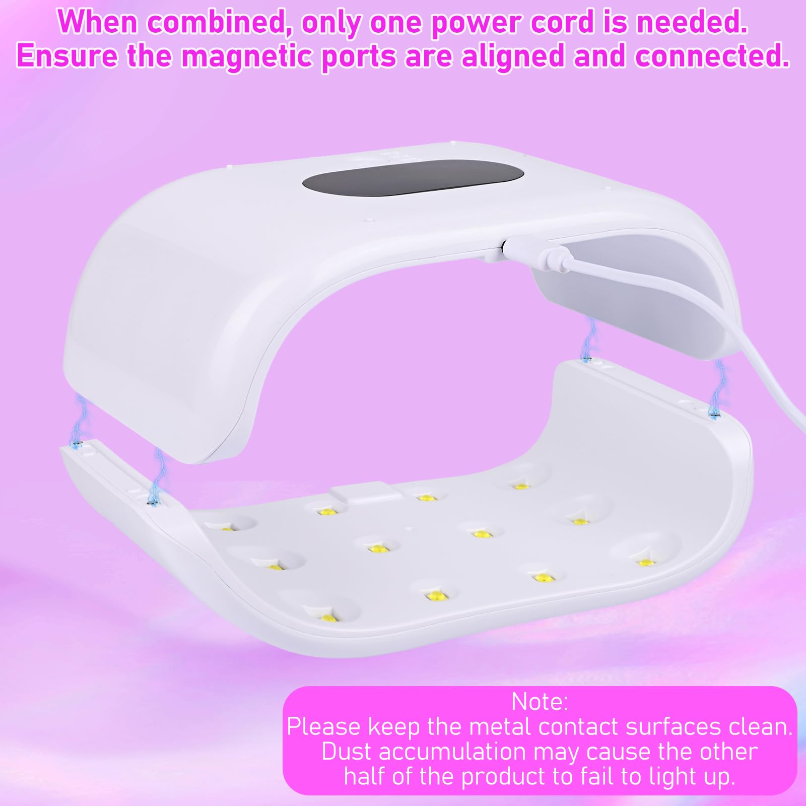 Euakee Luce UV in Resina su Due Lati con Display Digitale, Lampada UV per resinas, con schermo LED, 36 W, 3 Time(2 m, 3 m, 5 m), per fai da te,resina,forme di Gioielli, Unghie fai da te