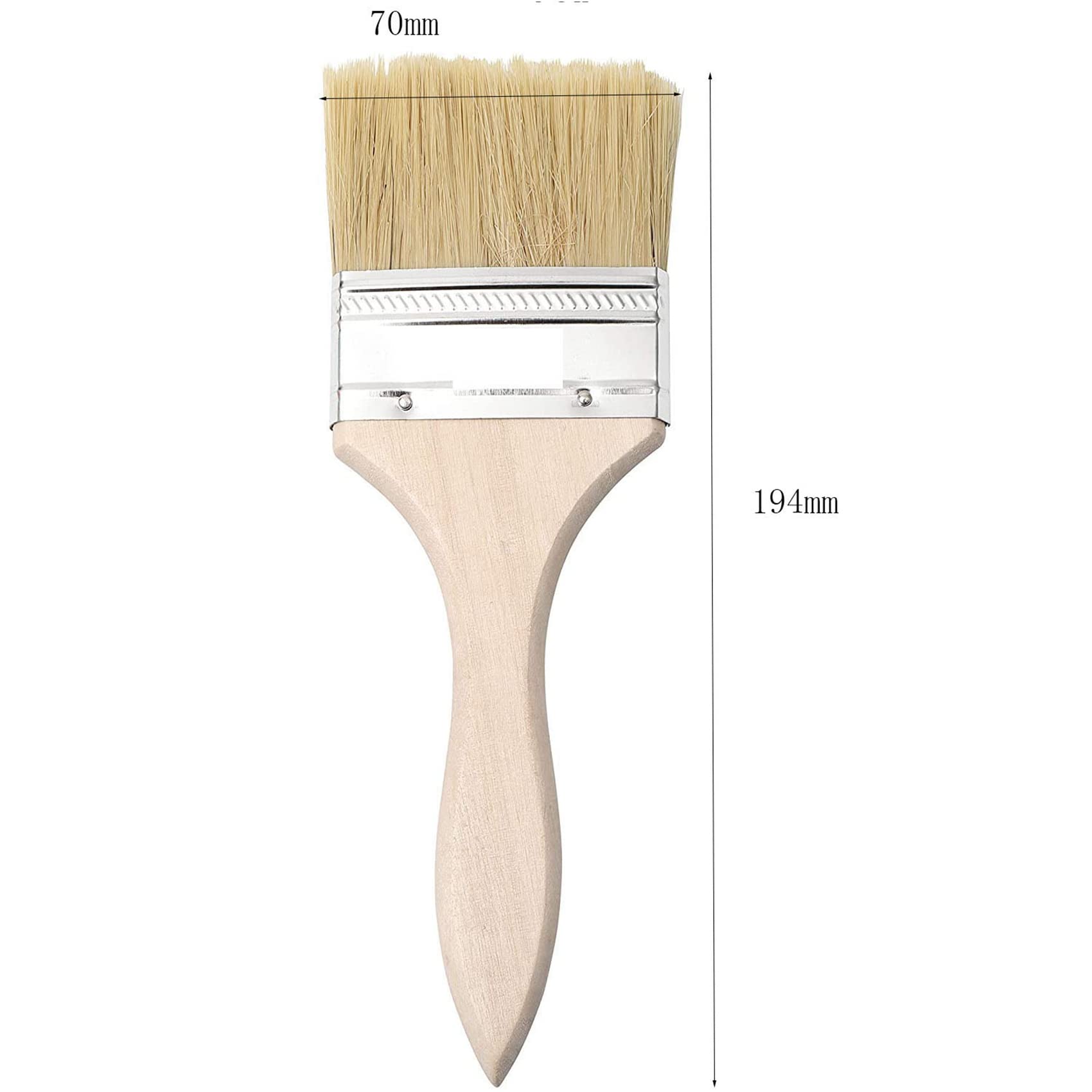 48 Pièces Séries Les Pinceaux 70mm la Puce de Peinture et de Vernis la Brosse Parfaite pour Les Peintures de Mur et de Bois
